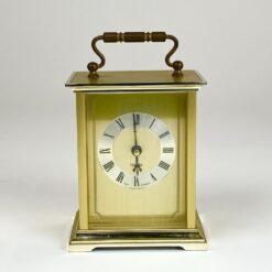 Kvarcinis “Emes” stalinis žalvarinis laikrodis (neveikiantis) 7×9,5×15 cm