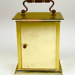 Kvarcinis “Emes” stalinis žalvarinis laikrodis (neveikiantis) 7×9,5×15 cm