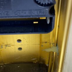 Kvarcinis “Emes” stalinis žalvarinis laikrodis (neveikiantis) 7×9,5×15 cm