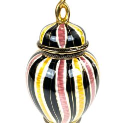Keramikinis H. Bequet Quaregnon indas su dangčiu – urna 19x19x37 cm