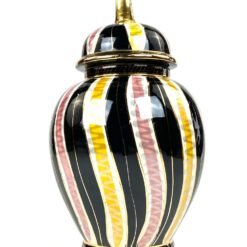 Keramikinis H. Bequet Quaregnon indas su dangčiu – urna 19x19x37 cm