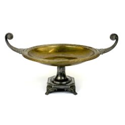 Senovinis “WMF” žalvario ir sidabruoto metalo indas 29,5x42x22 cm