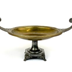 Senovinis “WMF” žalvario ir sidabruoto metalo indas 29,5x42x22 cm