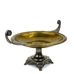 Senovinis “WMF” žalvario ir sidabruoto metalo indas 29,5x42x22 cm