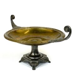 Senovinis “WMF” žalvario ir sidabruoto metalo indas 29,5x42x22 cm