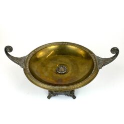 Senovinis “WMF” žalvario ir sidabruoto metalo indas 29,5x42x22 cm