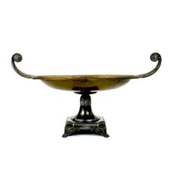 Senovinis “WMF” žalvario ir sidabruoto metalo indas 29,5x42x22 cm