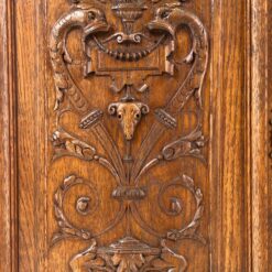 Ąžuolinis drožinėtas dviejų dalių bufetas 59,5×118,5×224,5 cm