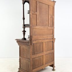 Ąžuolinis drožinėtas dviejų dalių bufetas 59,5×118,5×224,5 cm