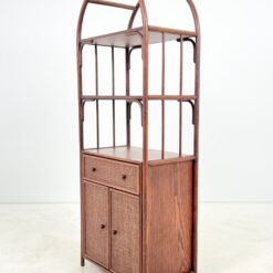 Vintažinio stiliaus pastatoma lentyna su spintele 41x66x173 cm