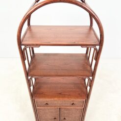 Vintažinio stiliaus pastatoma lentyna su spintele 41x66x173 cm