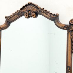 Pakabinamas veidrodis barokinio stiliaus ąžuoliniame rėme 7x75x86 cm