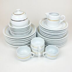 Porcelianinis La Porcelaine de Baudour septynių dalių pietų servizas