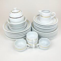 Porcelianinis La Porcelaine de Baudour septynių dalių pietų servizas