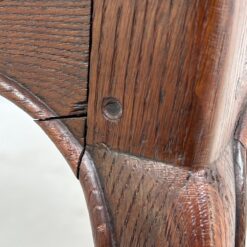 Senovinis ąžuolinis staliukas su stalčiumi 60x77x71 cm