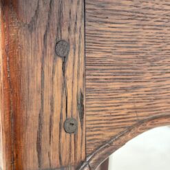 Senovinis ąžuolinis staliukas su stalčiumi 60x77x71 cm