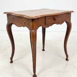 Senovinis ąžuolinis staliukas su stalčiumi 60x77x71 cm