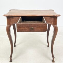 Senovinis ąžuolinis staliukas su stalčiumi 60x77x71 cm