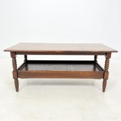 Stačiakampio formos ąžuolinis žurnalinis staliukas 59x129,5x56 cm