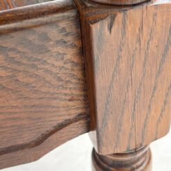 Stačiakampio formos ąžuolinis žurnalinis staliukas 59×129,5×56 cm