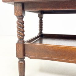 Stačiakampio formos ąžuolinis žurnalinis staliukas 59×129,5×56 cm