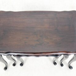 Raudonmedžio lizdiniai staliukai 3 vnt. komplektas 36x61x40 cm