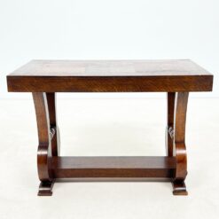 Ąžuolinis Art Deco stiliaus staliukas 45,5x80x55,5 cm
