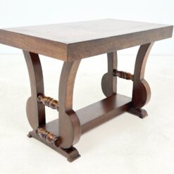 Ąžuolinis Art Deco stiliaus staliukas 45,5x80x55,5 cm