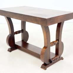 Ąžuolinis Art Deco stiliaus staliukas 45,5x80x55,5 cm