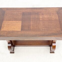 Ąžuolinis Art Deco stiliaus staliukas 45,5x80x55,5 cm