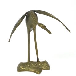 Žalvarinė gervės statula 18x22x22,5 cm