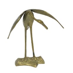 Žalvarinė gervės statula 18x22x22,5 cm