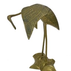 Žalvarinė gervės statula 18x22x22,5 cm