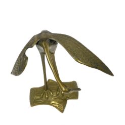 Žalvarinė gervės statula 18x22x22,5 cm