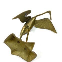 Žalvarinė gervės statula 18x22x22,5 cm