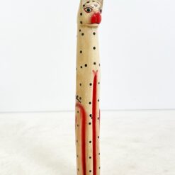 Medinė sėdinčio katino statula 13x13x98 cm