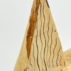 Medinė sėdinčio katino statula 13x13x98 cm