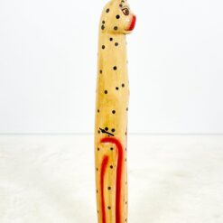 Medinė sėdinčio katino statula 13x13x98 cm