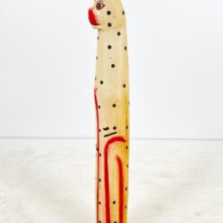 Medinė sėdinčio katino statula 13x13x98 cm