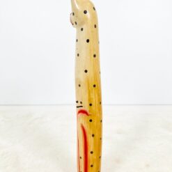 Medinė sėdinčio katino statula 13x13x98 cm