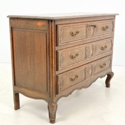 Ąžuolinė trijų stalčių komoda 50x120x87 cm