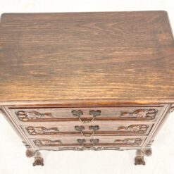 Ąžuolinė trijų stalčių komoda 40x64x75 cm