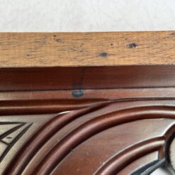 Pakabinama sieninė drožinėta raudonmedžio konsolė 13×117,5×38,5 cm