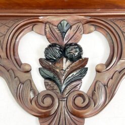 Pakabinama sieninė drožinėta raudonmedžio konsolė 13×117,5×38,5 cm