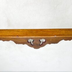 Pakabinama sieninė drožinėta raudonmedžio konsolė 13×117,5×38,5 cm