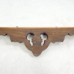 Pakabinama sieninė drožinėta raudonmedžio konsolė 13×117,5×38,5 cm