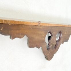 Pakabinama sieninė drožinėta raudonmedžio konsolė 13×117,5×38,5 cm