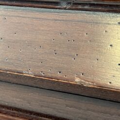 Sendintas riešutmedžio sekreteras su knygų spintele 40×62,5×189 cm