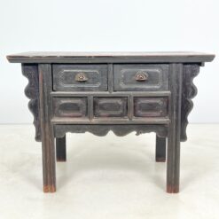 Senovinė rytietiška medinė dviejų stalčių komoda 64x120x84,5 cm