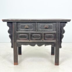 Senovinė rytietiška medinė dviejų stalčių komoda 64x120x84,5 cm